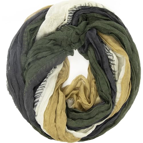 Glamexx24 Damen Schal Schlauchschal leichter loop Schal Halstuch Tuch weich...