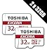 Produktbild Toshiba EXCERIA THN-M302R0320EA Micro-SDHC-Speicherkarte mit Adapter, 32 GB, 2 Stück