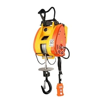 Remote Control Mini Micro Electric Winch Load Portable Hoist Small Crane for Lifting Towing(Remote control)