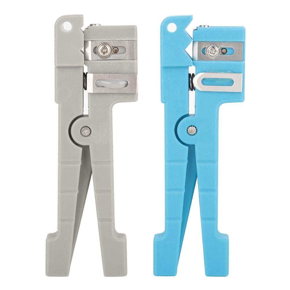 45-163 45-162 Coaxial Cable Fiber Optic Jacket Wire Stripper Cable Cutter Crimper Stripping Tool for Industry for Stripping Simplex Fiber and a Variety of Fiber Optic Cable(45-162+45-163)
