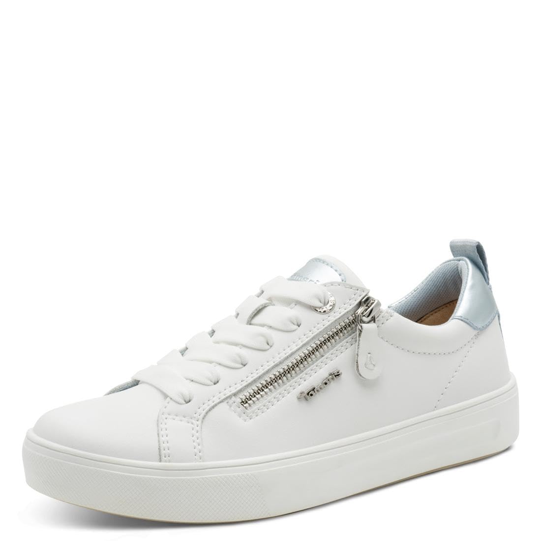 Tamaris Comfort Women's Low 8-83707-42 Trainers, White/Sky, 39 EU