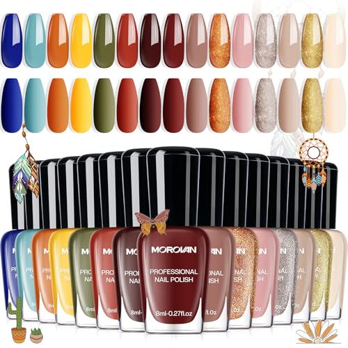 Morovan Boho Nail Polish Set 15 Colors