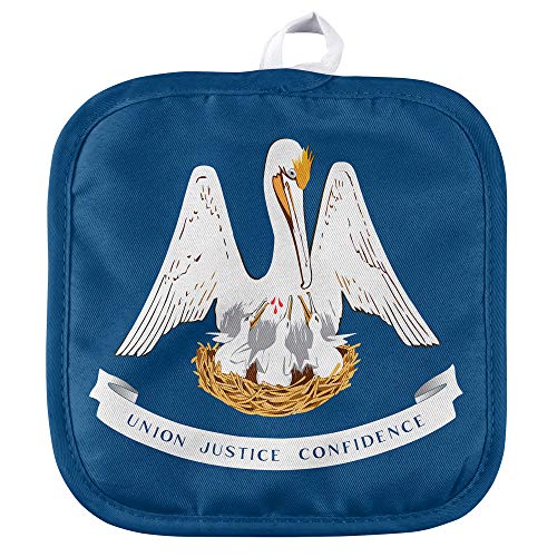 Louisiana Flag Pot Holder for Indoor/Outdoor Kitchen and BBQ