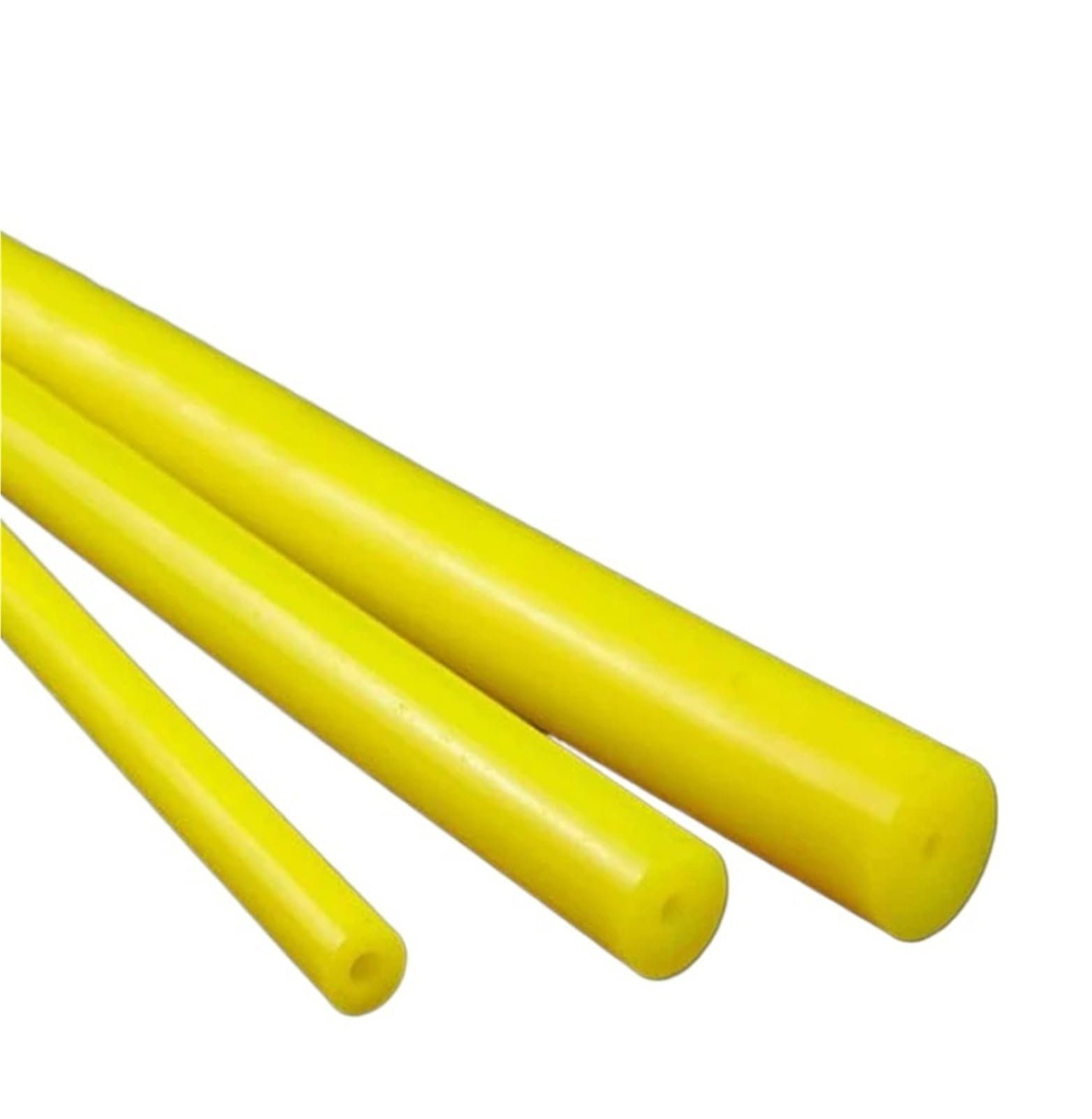 Gelber PU-Hohlstab, 500 mm lang, 1 Stk