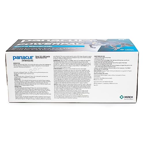 MERCK ANIML Health/DURVET Panacur Powerpac Dewormr Fenbendazole 1 Pack 57 Gram Paste 10% - Thumbnail 4