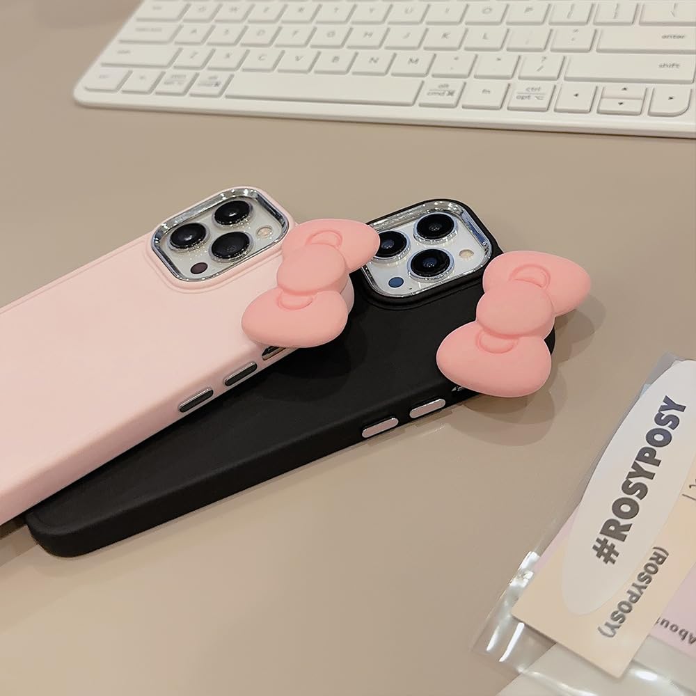 Amazon.com: JKLASD Cute 3D Bow Phone Case for iPhone 15 Plus