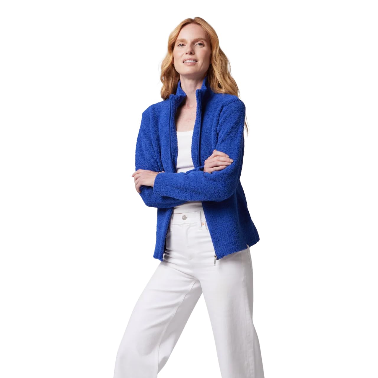 KASHW RE Womens Full Zip Solid Sport Jacket