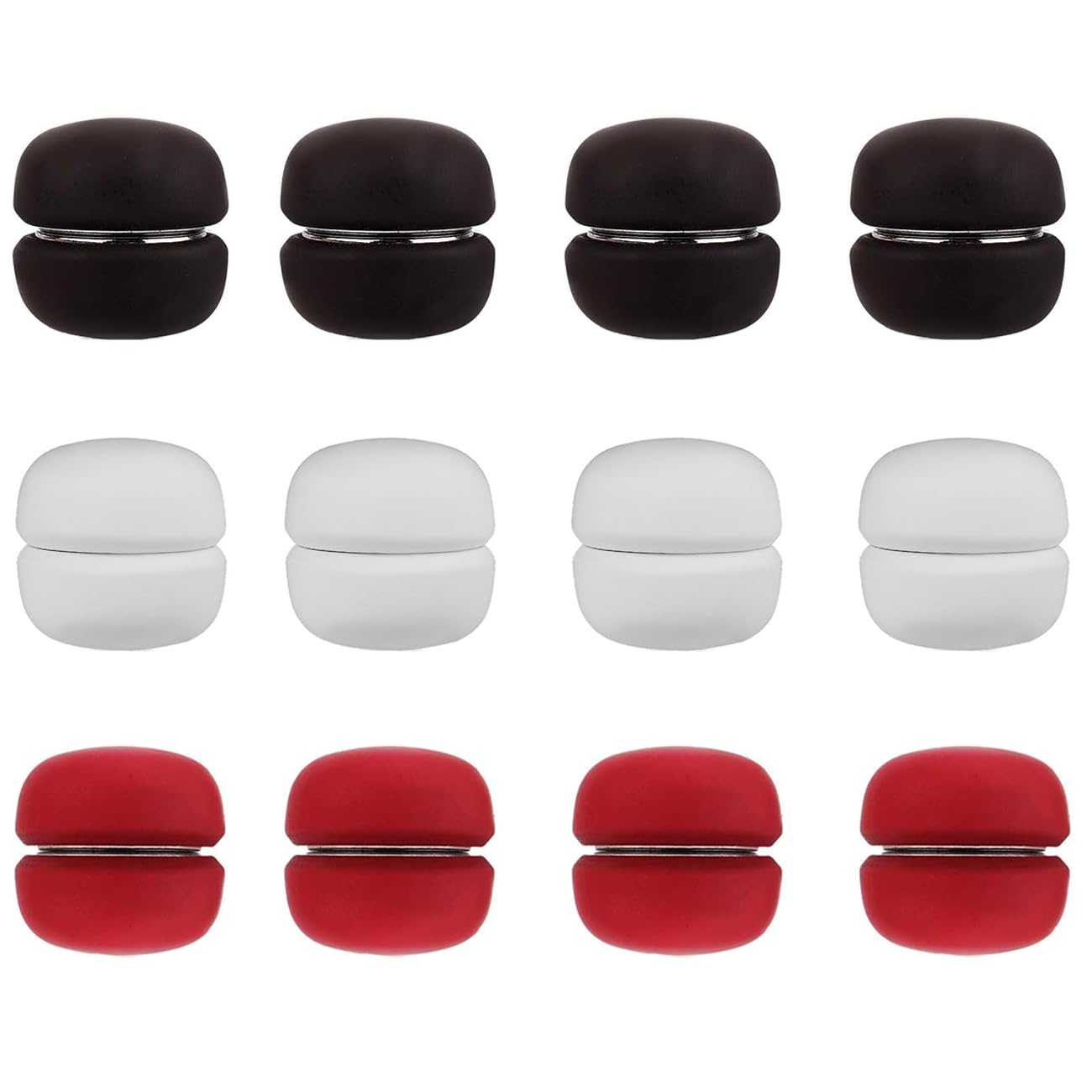 Asweir 12Pcs Race Bib Clips, Suitable for Marathon Bib Boards for Runners, 3 Colors of Bib Boards, Replaceable Safety Pins for Triathlon Cycling Event