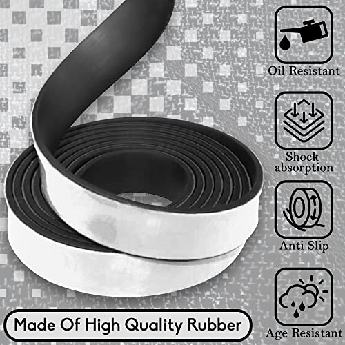 Nabowan BJ-15253000 Self Adhesive Rubber Strips 1/16 Inch (.062") Thick X 1 Inch Wide X 120 Inch Long thumb #1