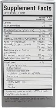 Vivaxl, Tropical Fruit Flavor, 20 effervescent sachets