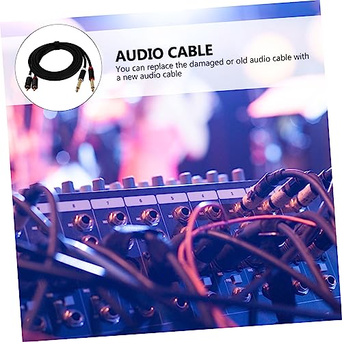 Cables de audio doble conductor negro para mesas de mezcla analógicas 5