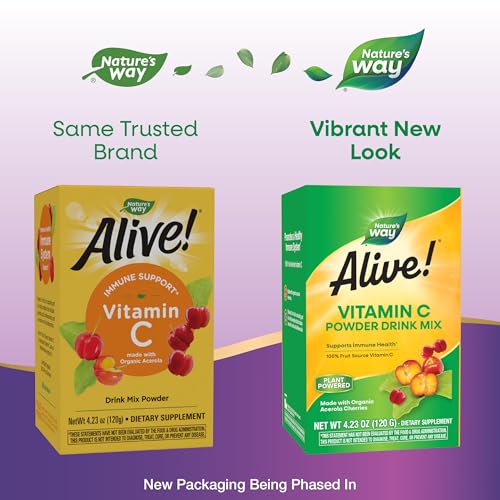Nature's Way Alive! Vitamin C Powder Drink Mix, Immune Support*, 4.23 Oz - image 2
