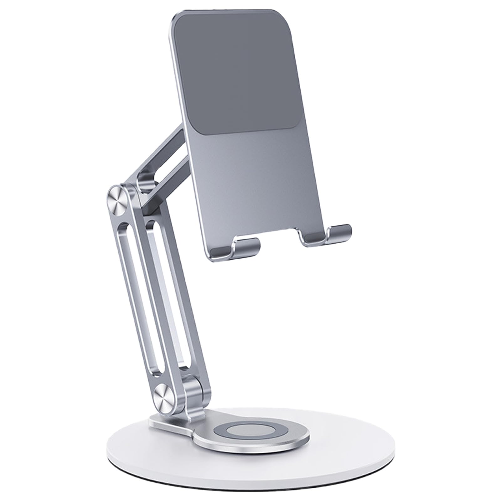 Maxtonser Foldable Aluminum Stand Adjust Desktop Stand 360 Degree Rotating Phone Hold Convenient Phone Hold for Tablets & Phones