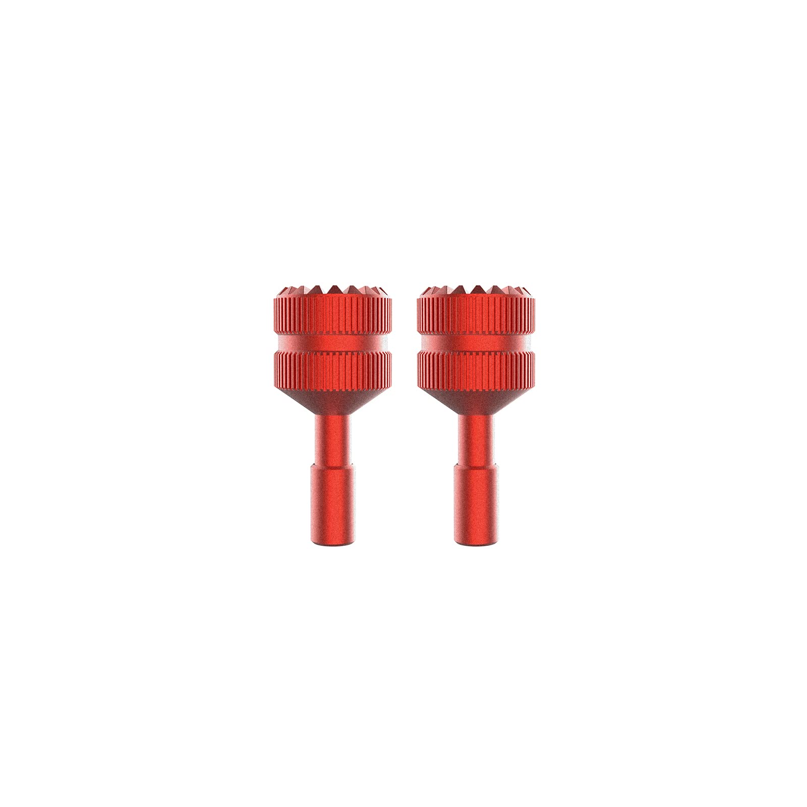 2x RC Remote Controller Sticks for DJI RC, Metal Aluminium Alloy Joystick Thumb Replacement Rocker for DJI Mini 3 Pro RC Controller Accessories (Red) - Image 2