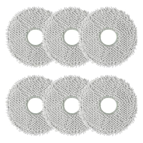 ANOMM Lot de 6 Chiffons de Nettoyage, Serpillières Tampon Compatibles avec ECOVACS DEEBOT T30 Pro Omni/T30S PRO/T50/N30 Pro Omni/Xiaomi Mijia 1S Robot...