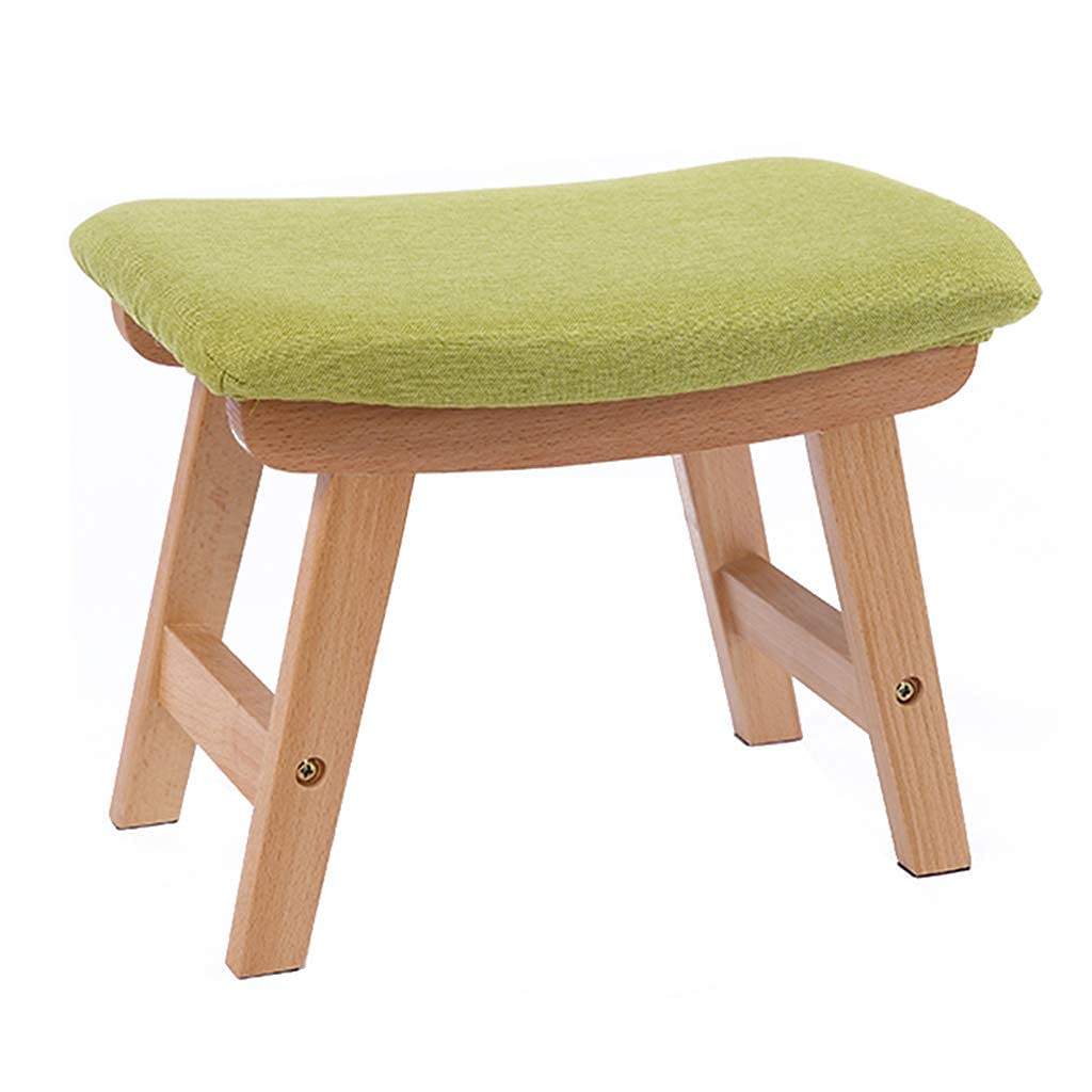 Repose-pieds tabouret carré en tissu rembourré pour salon