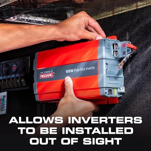 Image of REDARC Remote-RS Inverter Remote Switch, 12V Compatible, Flush-Mount Design for RS Series Pure Sine Wave Inverters, On /Off Control and Status Indicator, for RV, Truck, and Off-Grid Use