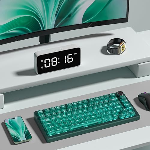 Image of dagaladoo Clear keycaps,Transparent Keyboard keycaps,Jelly Key caps Set,Shine Through keycap，MDA Profile Keyboard caps for Mx Switches Mechanical Keyboard(Light Green)