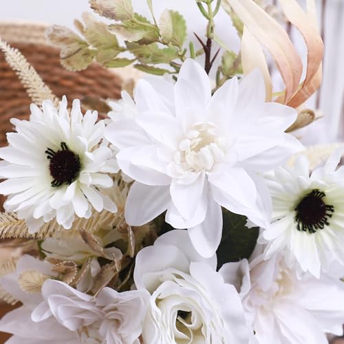 Fleurs artificielles roses 45cm pour décoration maison - 5