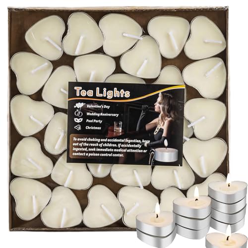 Heart-Shaped Tea Lights - Tea Candle,Mini Candles,Heart Candle,Sm...