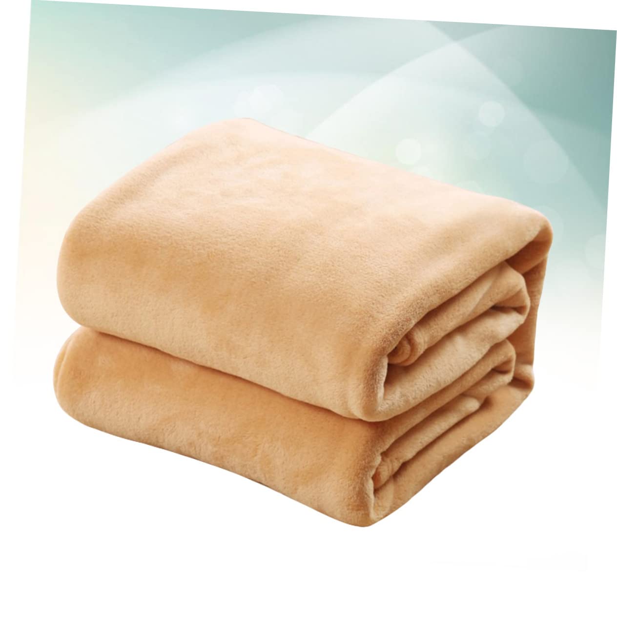 OUNONA Coperta in Pile di Flanella 120x200 CM Color Kaki per Letto