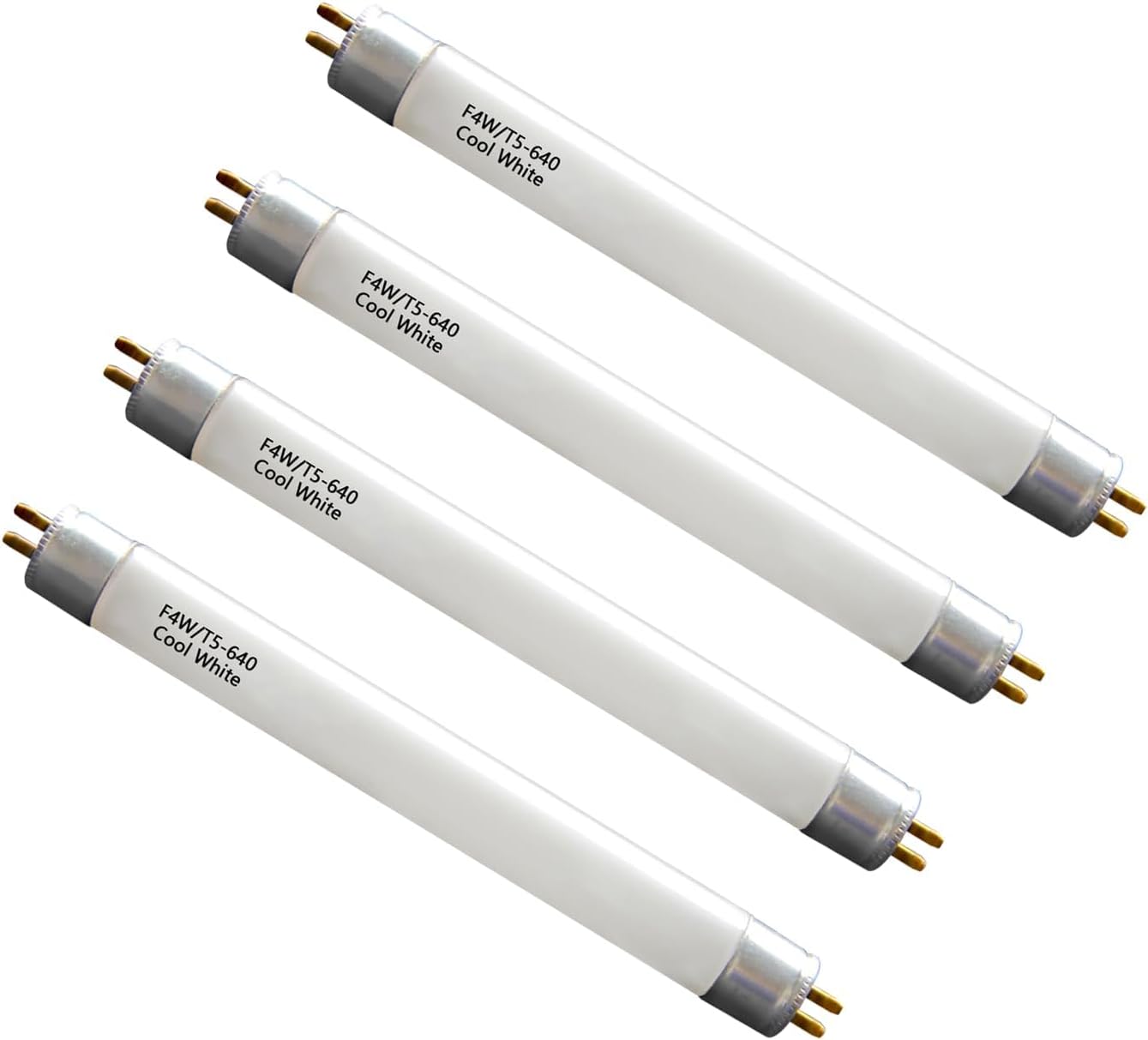 6'' F4T5/CW Under Cabinet Bulb,T5 4W Cool White Linear Fluorescent Tube,Replacement Bulb for GE,Eiko 15501, Sylvania 20416,Sunlite 05040, Rayovac,Coleman Lantern,G5 Bi-Pin Base,4100K (4PACK)