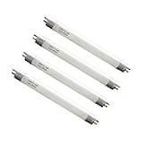 6'' F4T5/CW Under Cabinet Bulb,T5 4W Cool White Linear Fluorescent Tube,Replacement Bulb for GE,Eiko 15501, Sylvania 20416,Sunlite 05040, Rayovac,Coleman Lantern,G5 Bi-Pin Base,4100K (4PACK)