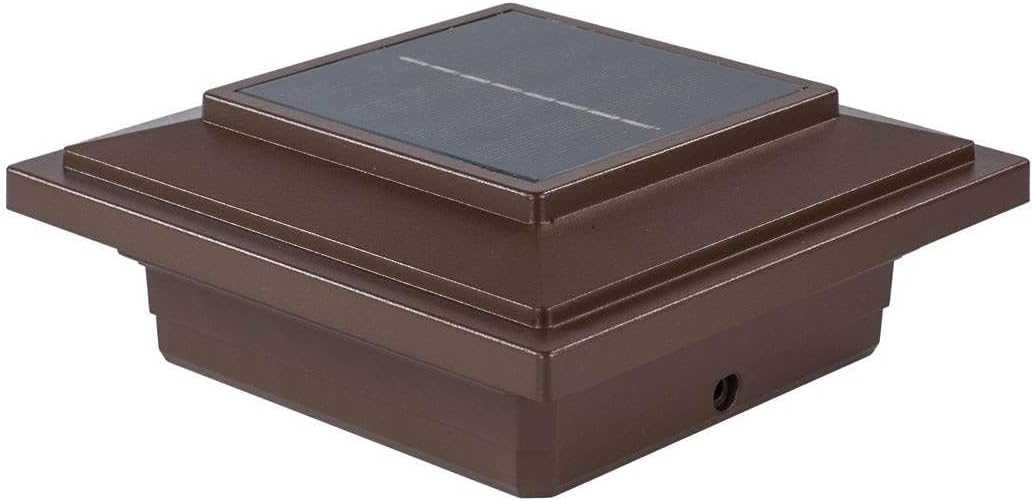 Effuse Lighting Solar Post Cap for Trex Post Sleeves (Antique Brown)