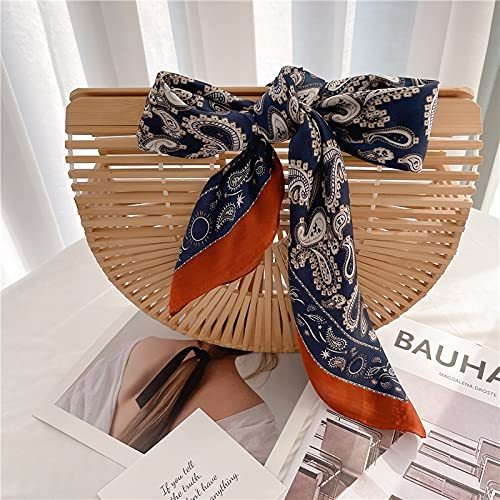 Image of ANDANTINO 100% Mulberry Silk Scarf -21 inch Square Neckerchief with Gift Packed
