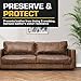 FORTIVO Leather Recoloring Balm with Mink Oil, Couch Repair Kit, Leather Dye and Restorer for Furniture