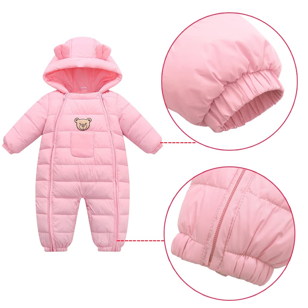 Tuta Da Neve Bambino Invernale Con Cappuccio - Calda E Pratica, Motivo Orso - Foto 3