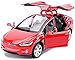 Modellino Auto Compatibile con Tesla X SUV Fuoristrada 1:32 Modello in Lega analogica pressofusa Suono e Luce Tirare Indietro Modellino Giocattolo Auto