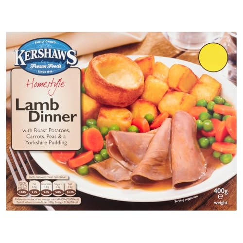 Kershaws Homestyle Lamb Dinner with Roast Potatoes, Carrots, Peas & a Yorkshire Pudding 400g × Pack of 3