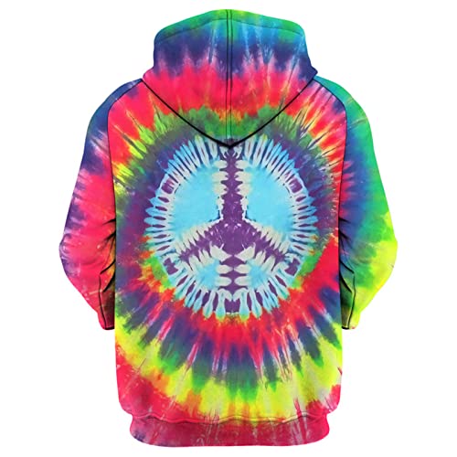 Hoodie for Men Circle Tie Dye Geometric Figure Digital Printing Hoodie Autumn European and American Sports Hooded Top2