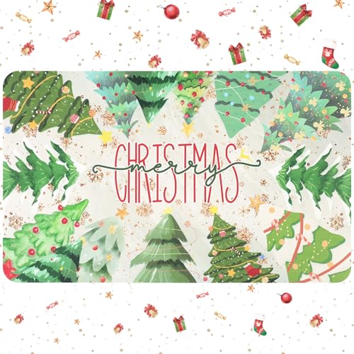 Lokhom CHRISTMAS TREES Drying Mat With Snowflake, Winter Merry Christmas Dish Rack Mat thumb #7