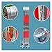 Retractable Traffic Barricade, 201 Stainless Steel Safety Folding Barricade, Portable Road Barriers with Casters Movable Road Fence for Outdoor Road Garage(1.1m x 6m)