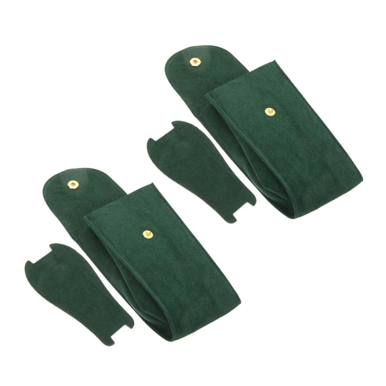 Hemobllo 4 Sätze Aufbewahrungstasche Ansehen Reisen Sprechen Wasserdicht Schutz Uhrentasche Beobachten Sie Den Halter Uhr Ärmel Betrachten Beutel Flanell Green 2 Stück * 4