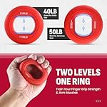 Grip Strength Trainer Kit, 4 Pack Hand Gripper Strengthener with Adjustable Resistance, Forearm Exerciser, Finger Strengthener & Stress Relief Ball for Muscle Building & Injury Recovery - Image 4