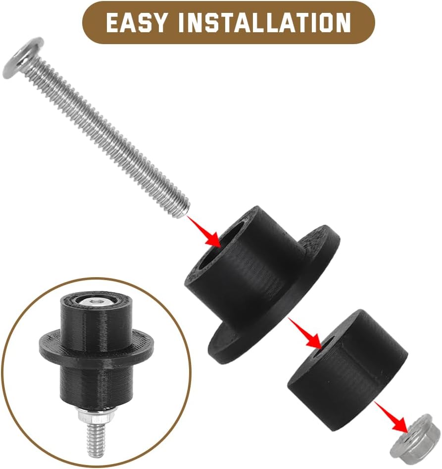 AUTOVIC 2X Futon Frame Double Roller with Slider Glider & Dowel for Many Futon Frames
