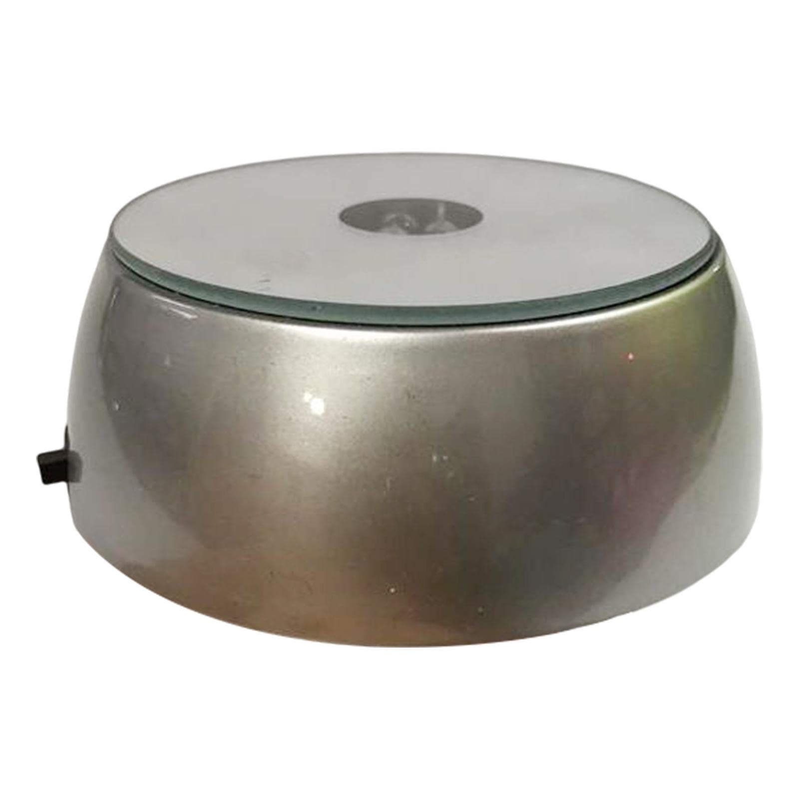 UJEAVETTE Crystal LED Light Base Electric LED Luminous Base Show Plate Lamp Holder Silver-picture-12