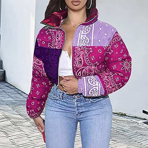 Fannyouth Women's Packable Lightweight Full-Zip Puffer Jacket With Hood Quilted Winter Coat #Pay221117- *89-Christmas Decorations #TOP4