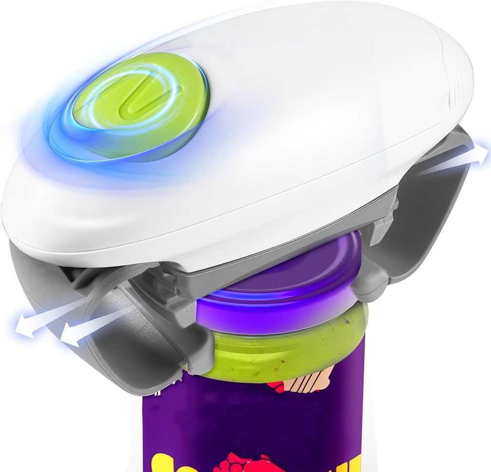 Apriscatole Elettrico,Apriscatole per Cucina del Ristorante apribottiglie, i Bordi Sono Lisci, Interruttore One-Touch, la Scelta Migliore per Chef