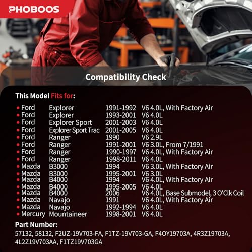 Image of PHOBOOS A /C Compressor with Clutch Compatible with Ford & Mazda & Mercury