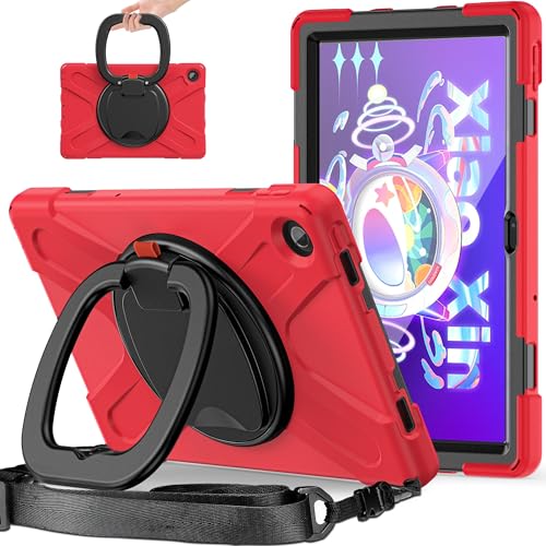 Funda Lenovo Tab M10 Plus Gen3 resistente de TPU con soporte giratorio de 360 grados