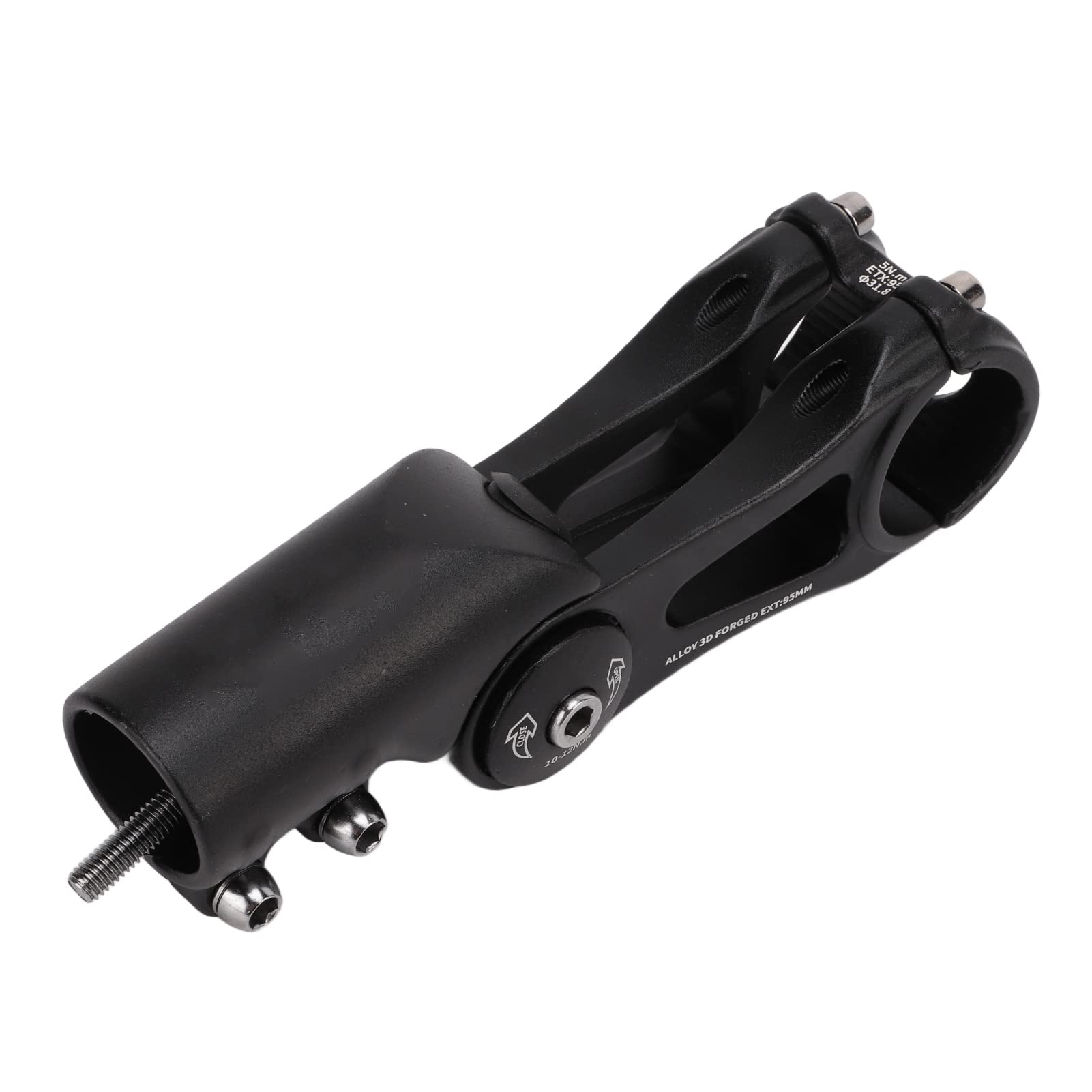 Attacco Manubrio Regolabile per Bici in Lega di Alluminio, Attacco Manubrio per Mountain Bike da Strada 31,8x95mm, Parte da Ciclismo Leggera ad Alta Resistenza con Copertura