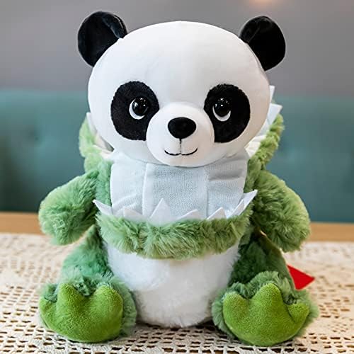 Miniatura 3 de Panada - Animales de peluche disfrazados de cocodrilo, adorables peluches de panda para cosplay como dinosaurio, juguetes de peluche como gran