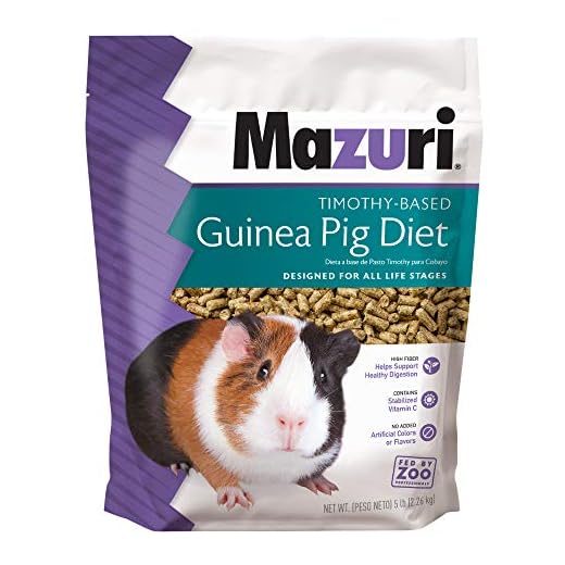 Mazuri | Timothy-Based Guinea Pig Food | 5 Pound (5 lb.) Bag