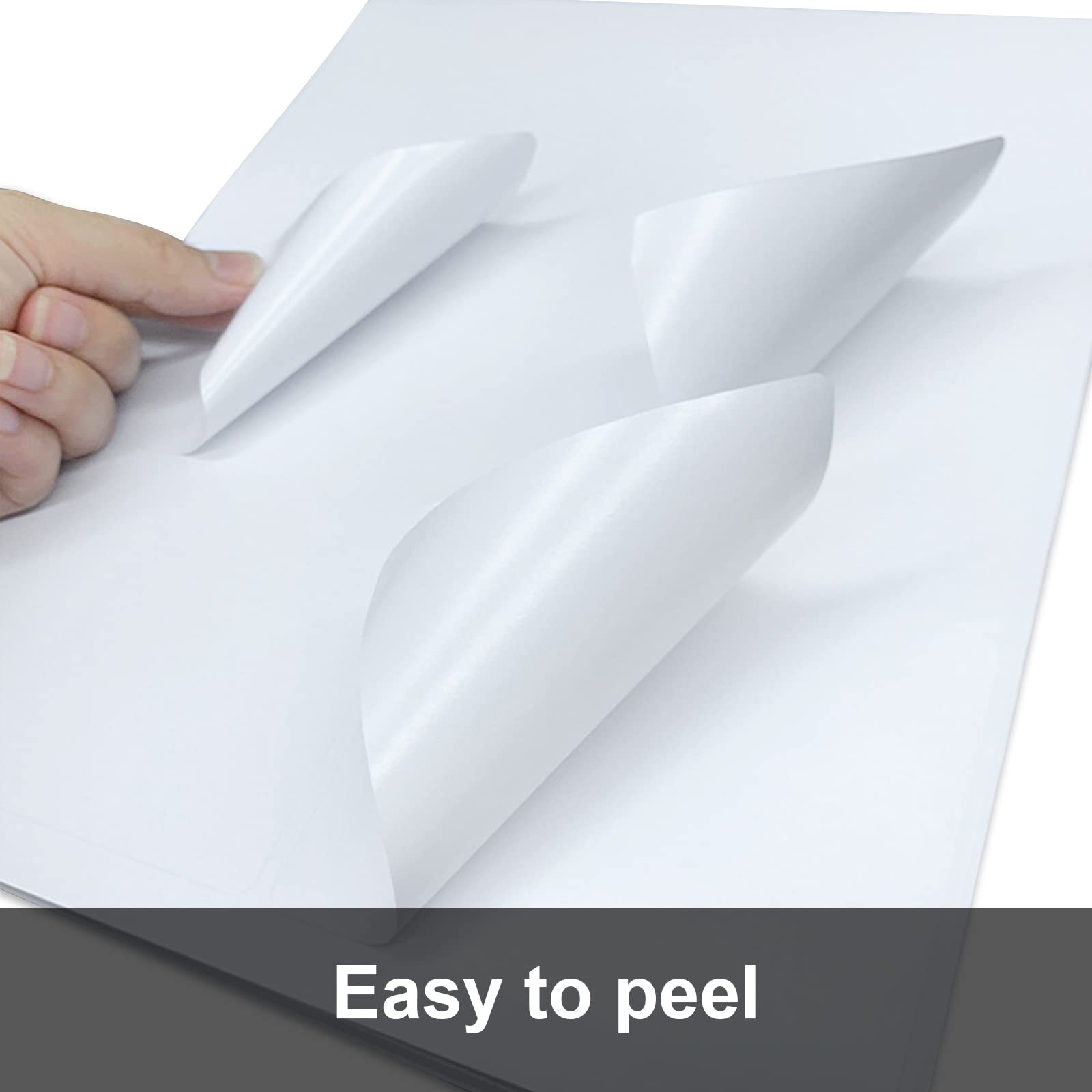 Adresowe etykiety wysyłkowe (20,5 cm × 38 cm) - 10 cm x 5 cm Etykiety papierowe samoprzylepne etykiety do drukowania, do drukowania laserowego/atramentowego - matowe (100 arkuszy po 600 etykiet)