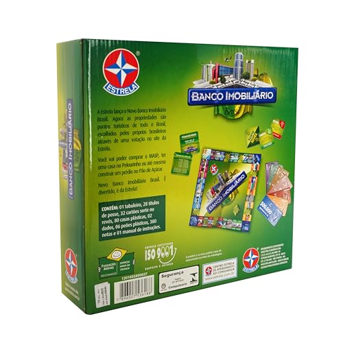 Jogo Banco Imobiliário Brasil Brinquedos Estrela