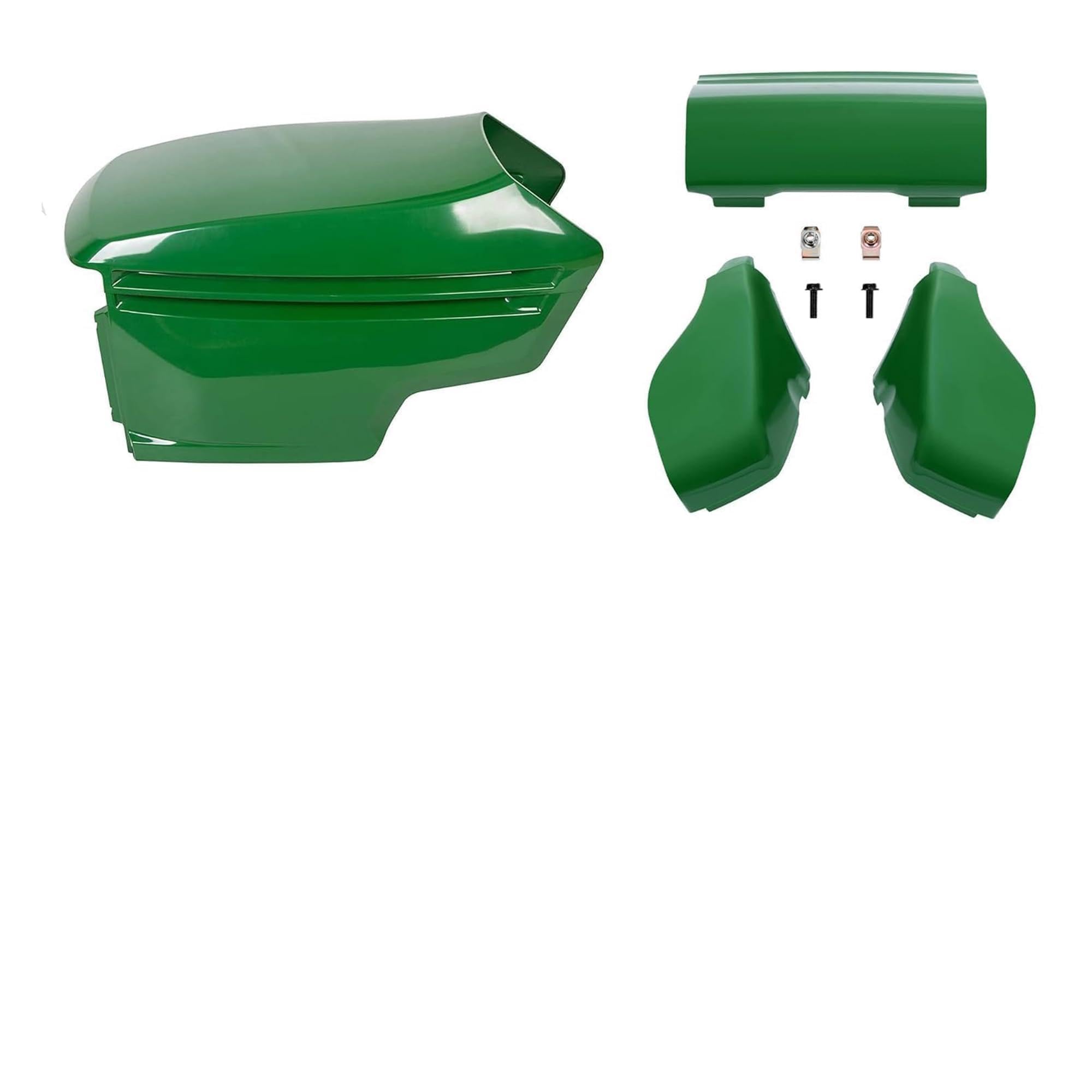 john　白緑ドリームメイト　調整パーツ付き52枚 ECOTRIC Hood & Bumper Kit Compatible with John Deere 325 335 345